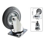 Benson Zwenkwiel - Ø 125 mm - Massief rubber - Lichtmetal.., Ophalen of Verzenden, Nieuw
