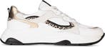 PS Poelman IVA - maat 37 - Dames Sneakers - Wit met goud, Kleding | Dames, Verzenden, Nieuw