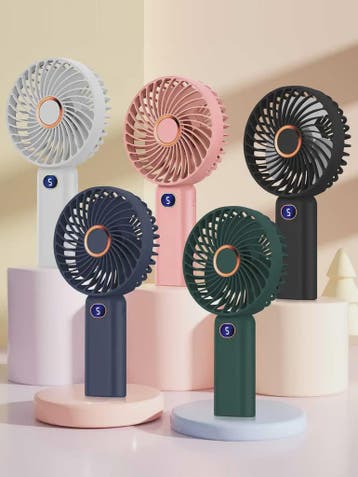 Draagbare Handventilator met Digitale Display en 5 Snelheden, Verzenden, Nieuw in verpakking