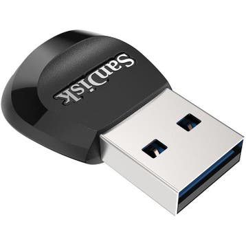 SanDisk MobileMate kaartlezer Zwart USB 3.0, Verzenden, Zo goed als nieuw