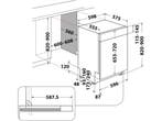 Whirlpool WB 6020 PX - Deels geïntegreerde vaatwasser -, Witgoed en Apparatuur, Vaatwasmachines, Verzenden, Zo goed als nieuw
