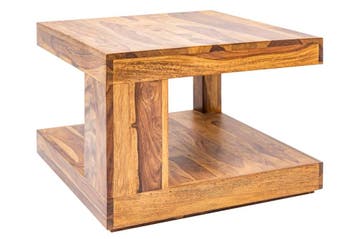 Salontafel van massief fijn hout GIANT 60 cm Sheesham Stone, Ophalen of Verzenden, Nieuw