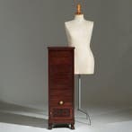 Unieke Empire bordenwarmer in mahonie n in authentieke staat, Ophalen of Verzenden