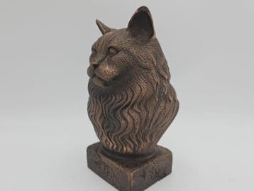 Bust of a ragdoll cat bust statue - home decor lover gift hi, Verzenden, Nieuw
