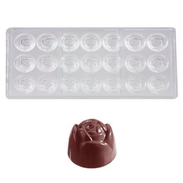 Bonbonvorm Chocolate World Roos (21x) 28x20 mm, Verzenden, Nieuw
