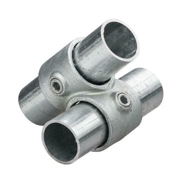 Buiskoppeling 90°-kruisstuk Ø 33,7 mm Zink, Verzenden, Nieuw