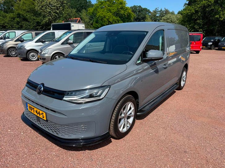 Volkswagen Caddy Cargo Maxi 2.0 TDI L2H1 Automaat Lederen St, Auto's, Bestelauto's, Lease, Automaat, Zilver of Grijs, Volkswagen