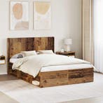 vidaXL Hoofdbord PB, Verzenden, Nieuw, Bruin, Hout