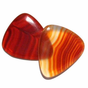 Rode Agaat minerale plectrum handgemaakt, Ophalen of Verzenden, Nieuw, Elektrische gitaar