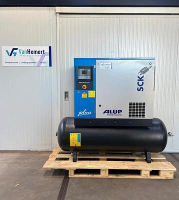 Gebruikte Alup Schroefcompressor SCK15-10-500 PLUS | 11kW, Zakelijke goederen, Machines en Bouw | Pompen en Compressoren