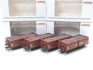 Märklin H0 - 00722-21/-22/-23/-24 - Modeltrein goederenwagon, Nieuw