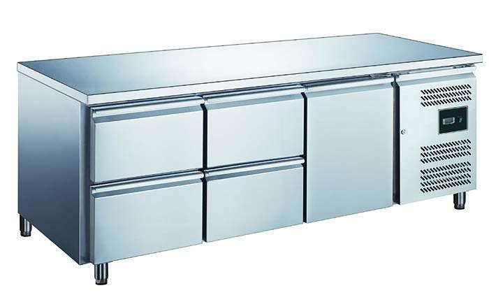 SARO Gekoelde werkbank met 1 deur en 2x set van 2 lades - EG, Zakelijke goederen, Horeca | Keukenapparatuur, Koelen en Vriezen