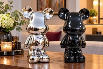 Beeld, design teddy bear - 27 cm - polyresin