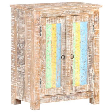 vidaXL Dressoir 61x35x76 cm ruw acaciahout, Verzenden, Nieuw, 50 tot 100 cm, 25 tot 50 cm