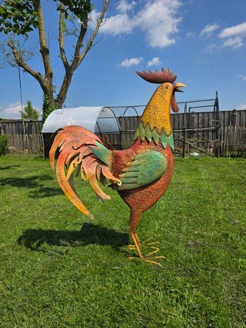 Beeld, XXL Rooster - 124 cm - Metaal - 2026, Antiek en Kunst