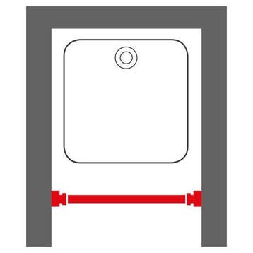 Sealskin Douchegordijnstang - Klemstang - Aluminium, Verzenden, Nieuw