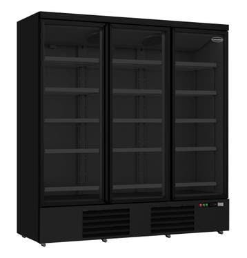 Combisteel Koelkast | 1530L | Zwart | 0°C/+10°C | Geforceerd, Witgoed en Apparatuur, Koelkasten en IJskasten, Ophalen of Verzenden