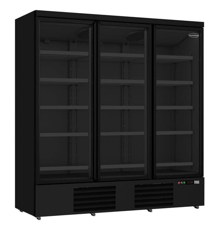 Combisteel Koelkast | 1530L | Zwart | 0°C/+10°C | Geforceerd, Witgoed en Apparatuur, Koelkasten en IJskasten, Ophalen of Verzenden