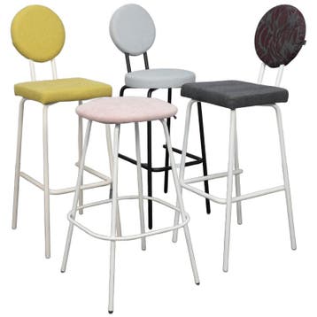 4x Barstool Mix By Puik Design - Barkruk, Ophalen of Verzenden, Zo goed als nieuw, Leer, 90 cm of meer