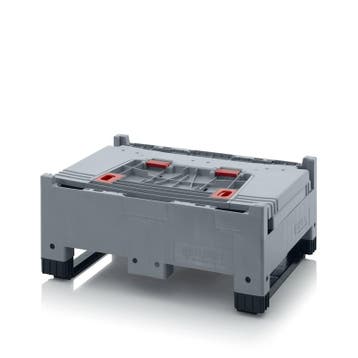 Opvouwbare palletbox 800x600x730mm met 4 inwerpluiken,, Gebruikt, 60 cm of meer, Overige typen, 75 tot 100 cm