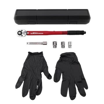 Torque Wrench 1/2 28-210Nm voor Vehicle met Sockets 17/19..., Verzenden, Nieuw