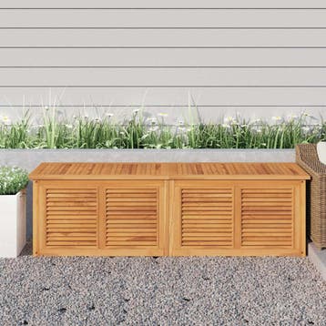 vidaXL Tuinbox met zak 175x50x55 cm massief teakhout, Tuin en Terras, Verzenden, Nieuw