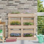 vidaXL Bloembakken voor Euro-pallets 12 pcs Bruin 36,5 x 14, Verzenden, Nieuw, Minder dan 60 cm