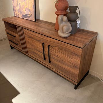 Dressoir Gianta - Lamulux Bruin - IN.HOUSE, Huis en Inrichting, Kasten | Dressoirs, Ophalen of Verzenden, Nieuw, 200 cm of meer