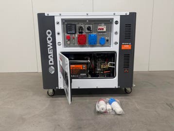 Daewoo generator DDAE 10500DSE-3G nieuw model 2025 met ATS, Nieuw, 5 tot 10 kVA, Dieselolie, Geluidgedempt