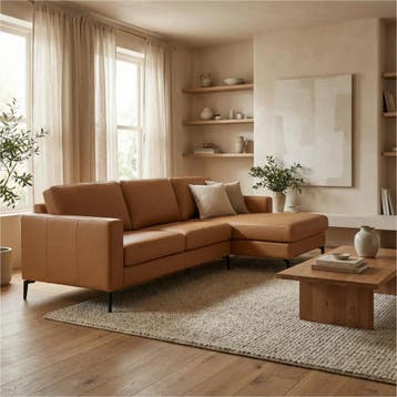Elementenbank Match - 2,5 zits arm links + longchair arm, Huis en Inrichting, Banken | Bankstellen, 250 tot 300 cm, Hoekbank, Nieuw
