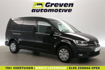 Volkswagen Caddy Maxi TSI L2H1 102PK  Benzine  Airco  Camera, Volkswagen, Zwart, Handgeschakeld, Nieuw