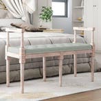vidaXL Bankje 110x40x70 cm fluweel lichtgrijs, Huis en Inrichting, Banken | Bankstellen, Verzenden, Nieuw, Stof, Minder dan 150 cm
