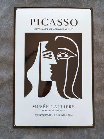 Picasso - enamel sign Picasso Originaux et Lithographies