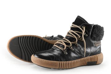 Josef Seibel Veterboots in maat 39 Zwart, Kleding | Dames, Schoenen, Verzenden, Zwart, Overige typen, Zo goed als nieuw