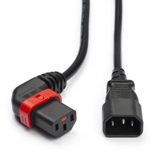 C14 naar C13 kabel | ACT | 3 meter (Rechts, IEC lock), Computers en Software, Pc- en Netwerkkabels, Nieuw, Verzenden
