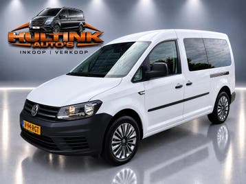 Zakelijke lease - Volkswagen Caddy 1.4 TSI L2H1 Maxi Cruise, Stof, Gebruikt, Euro 6, Wit