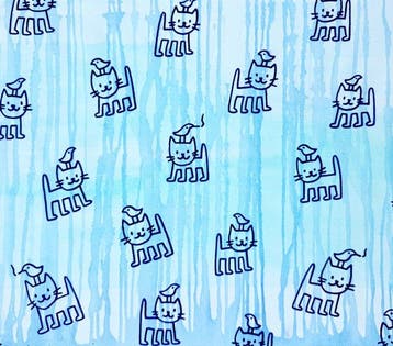 Roger Haus - Cats & Birds III, Antiek en Kunst