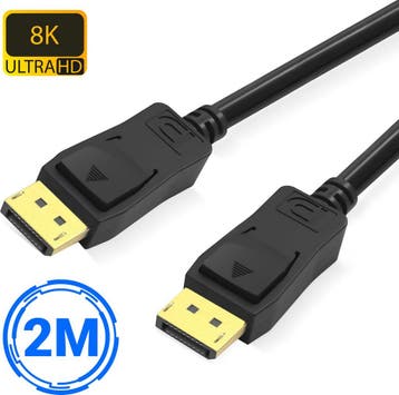 DisplayPort Kabel 1.4 - male to male - 8K 60Hz - 4K 144Hz -, Ophalen of Verzenden, Zo goed als nieuw