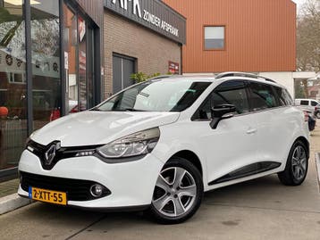Renault Clio Energy TCe 90pk S&S 2014 Wit, Auto's, Euro 5, Zwart, Wit, Leder