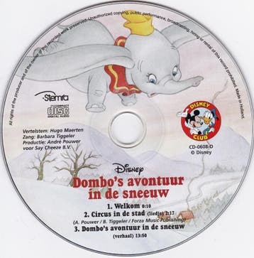 Dombos avontuur in de sneeuw (+ CD) / Disney Boekenclub, Verzenden, Zo goed als nieuw