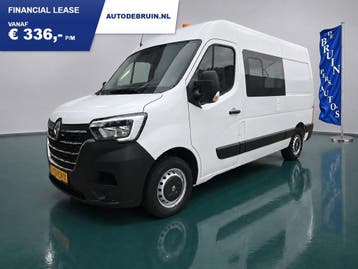 Renault Master T35 2.3 dCi L2H2 DC, Stof, Gebruikt, Renault, Wit