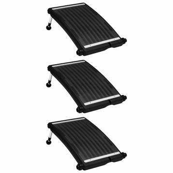 vidaXL Zwembadverwarmingspaneel solar 3 st gebogen 72,5x46, Verzenden, Nieuw