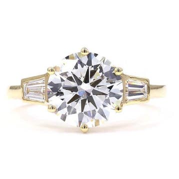 Ring - 18 karaat Geel goud - 3.34ct. tw. Diamant (Lab-grown), Sieraden, Tassen en Uiterlijk, Ringen, Nieuw