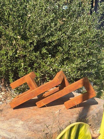Ana Lucia B.M - Sculpture Corten - XL - No Reserve