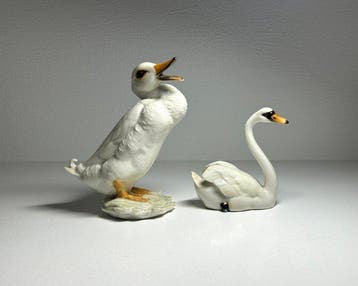 Hutschenreuther - Beeldje - Set of 2 Figurines by Gunther, Antiek en Kunst, Antiek | Glas en Kristal