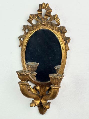 Spiegel- in rococostijl - Hout, Glas - Wandspiegel met