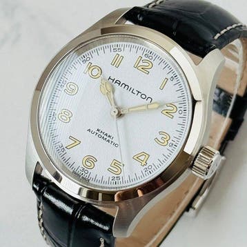 Hamilton - Khaki - Zonder minimumprijs - H704050 - Heren -, Sieraden, Tassen en Uiterlijk, Horloges | Heren, Nieuw