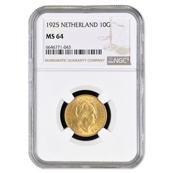 10 Gulden 1925 Wilhelmina, Verzenden