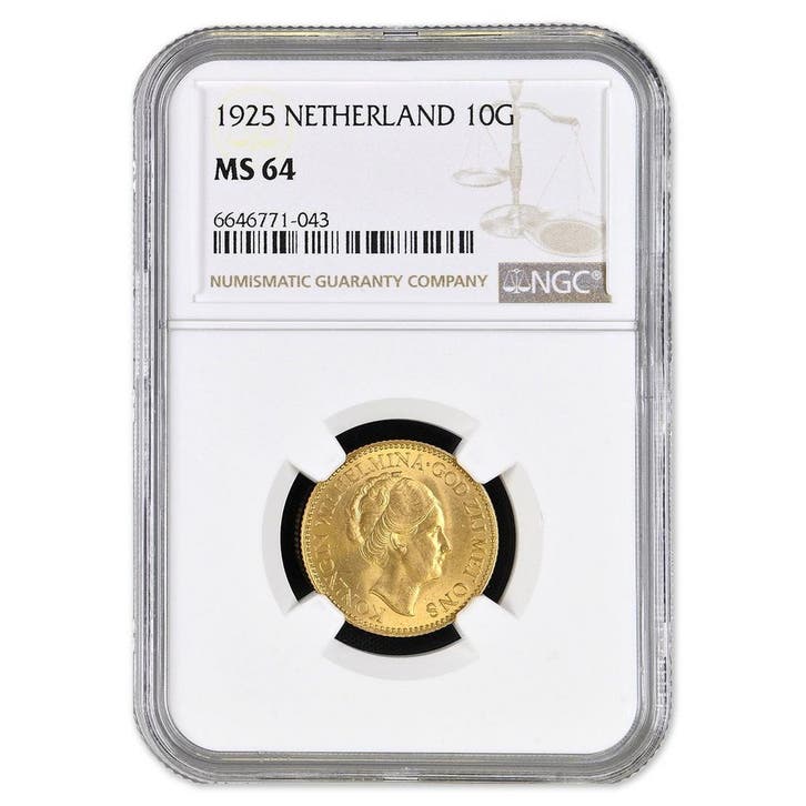10 Gulden 1925 Wilhelmina, Postzegels en Munten, Munten | Nederland, Verzenden
