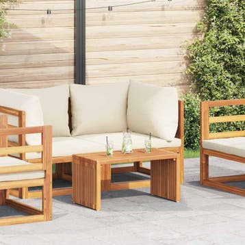 vidaXL Tuin Bijzettafel Bruin 70 x 37,5 x 35,5 cm Massief, Verzenden, Nieuw
